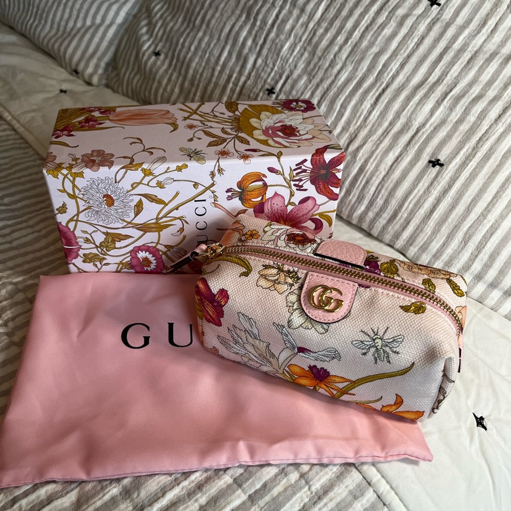 Gucci GG Flora Canvas Beauty Pouch